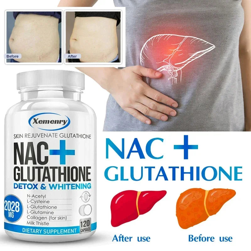 With Milk Thistle Extract - Kidney & Liver Support, Detox & Repair Capsules, NAC Capsules Premium Supplements