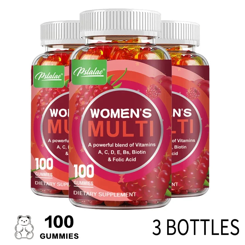 Women's Multi Vitamin Complex Gummies - Multivitamin and Multimineral - for Skin Hair Health Energy Immune Support