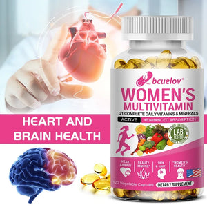 Women's Multivitamin - Daily Vitamin & Mineral Supplement - Skin, Hair, Immune, Digestive Support for Women's Health in Pakistan