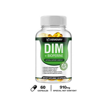 Xemenry DIM Supplement with Piperine 120 Capsules