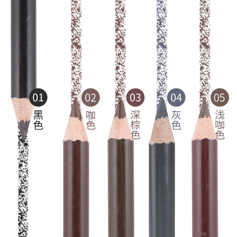 Yalaiyi Brand Eyebrow Pencil Leopard Print Eyebrow Pencil Kuaishou And Douyin Live Broadcast Hot Selling Waterproof Distinct Look Wild Eyebrow Pencil