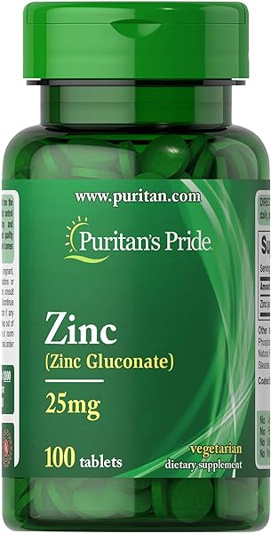 Zinc 25 Mg to Support Immune System Health Tablets, White, 100 Count in Pakistan