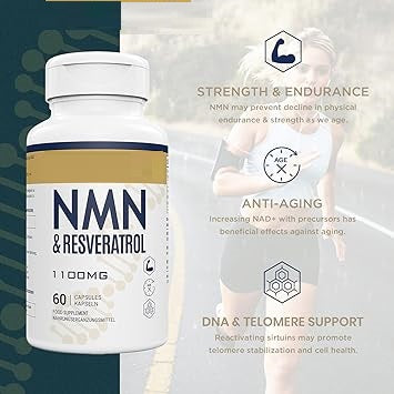 NMN Nicotinamide Mononucleotide Supplement Price in Pakistan Anti-Aging Higher Absorption NMN for Boost NAD+, DNA Repair, Cellular Energy Metabolism