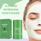 Face Clean Mask Green Tea Cleansing Stick Mask, Pores Acne Moisturizing Mask, Deep Blackhead Shrink Cleansing