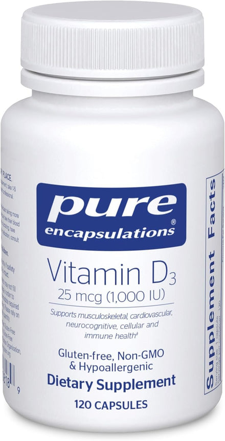 Pure Encapsulations Vitamin D3 Supplement to Support Bone, Joint, Breast in Pakistan