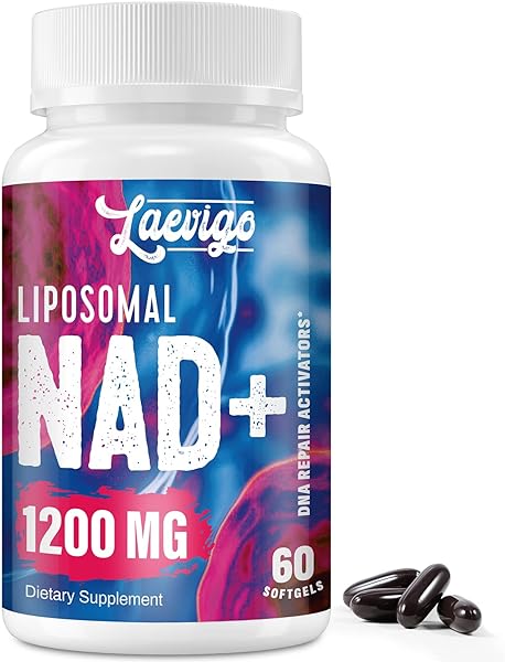 1200mg Liposomal NAD+ Supplement, Ultra Purity Actual NAD Supplement, Enhanced Absorption, Boosting NAD+, Age Defense, Energy, Metabolic Repair, Optimal NAD Supplement, 60 Softgels in Pakistan in Pakistan