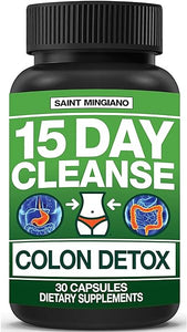 15 Day Cleanse | Colon Detox with Natural Laxative for Constipation & Bloating. 30 Pills to Detoxify & Boost Energy | Extra-Strength Senna Leaf Supplements | Strong for Some People. in Pakistan