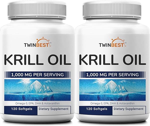 2 Pack Antarctic Krill Oil Softgels, 1000mg P in Pakistan