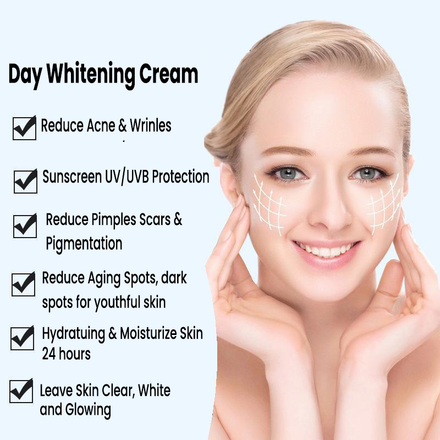 Nifdo Day Whitening Cream in Pakistan, Face Whitening Day Cream in Pakistan with sunscreen UVA/UVB protection