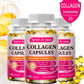 3 Bottles Hydrolyzed Collagen Capsule Support Skin Brightening&Joint&Hair&Nails Anti-aging Firming Skin Care Collagen Supplement