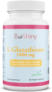 L Glutathione Skin Lightening Brightening Pills 1000 mg Antioxidant Anti Aging to Support Liver Health & Detox Help Immune & Brain Function Reduce Free Radical Damage Vegan 60 Capsules