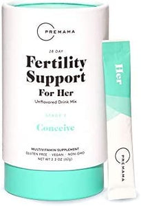 PREMAMA Fertility Supplement Drink for Women, Myo Inositol & Folate, Vitamin B12 to help Conception