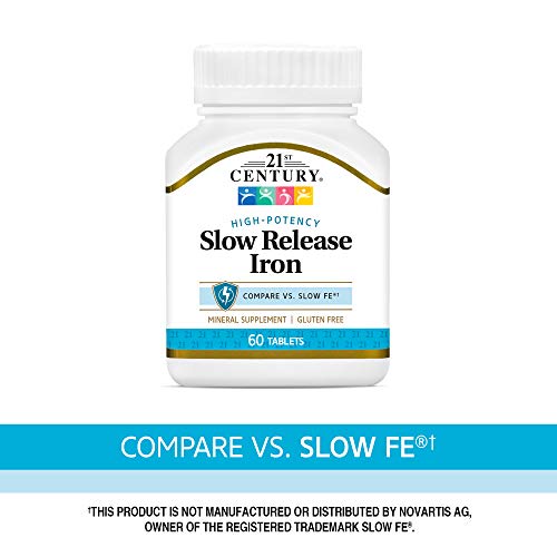 21st Century Slow Release Iron Tablets, 60 Count Supplement in Pakistan