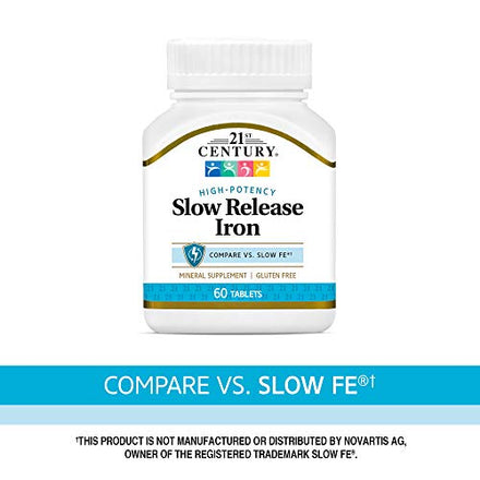 21st Century Slow Release Iron Tablets, 60 Count Supplement in Pakistan