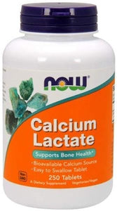 Calcium Lactate, 10 GR, 250 Tabs by Now Foods (Pack of 4) in Pakistan