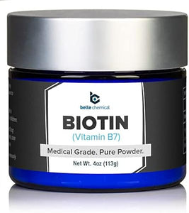 Belle Chemical Biotin (Vitamin B7) Pure Powder 4oz (113g) Hair, Nails, Metabolism, Cell Growth in Pakistan