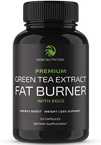 Nobi Nutrition Green Tea Extract Fat Burner | Support Weight Loss & Burn Belly Fat | Appetite Suppressant Pills & Energy Supplement with Green Coffee Bean & Garcinia Cambogia | for Women and Men