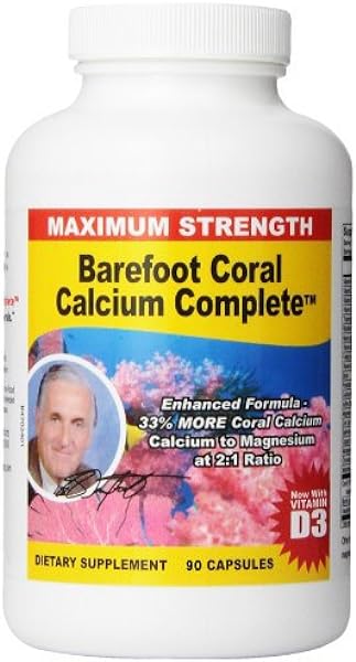 1500mg, 90 Capsules- Coral Calcium Supplement Developed by Bob Barefoot- Supports Overall Health & PH Levels- Contains Calcium, Magnesium, & Vitamins. in Pakistan