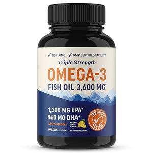 Triple Strength Omega 3 Fish Oil | 3600 mg EPA & DHA Supplement in Pakistan