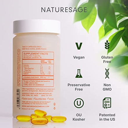 Naturesage Vegan Omega 3 6 9 Supplement Plant Based Fish Oil Supplement in Pakistan
