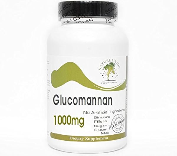 Glucomannan 1000mg ~ 180 Capsules - No Additi in Pakistan