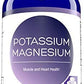 MD. Life Magnesium Potassium Supplement - 90 Capsules - High Absorption Magnesium Complex to Support Vascular Health & Leg Cramp 90cts