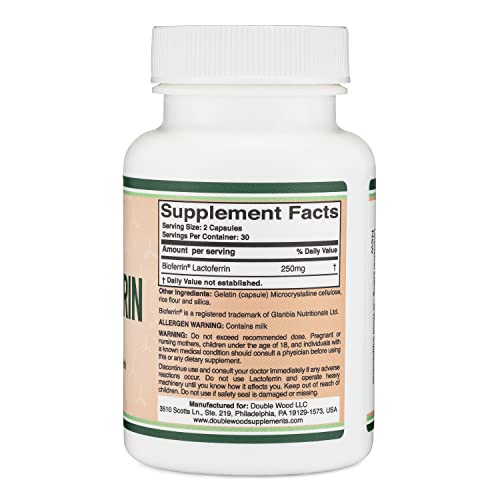 Lactoferrin 250mg per Serving (60 Capsules) Patented Bioferrin Lactoferrin Supplement in Pakistan