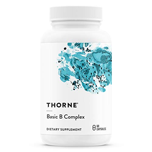 THORNE Basic B-Complex - Tissue-Ready Vitamin B Complex Supplement with Choline - Supports Cellular Energy Production, Brain Health & Red Blood Cell Formation - Gluten-Free, Dairy-Free - 60 Capsules in Pakistan