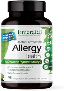Emerald Labs Allergy Health - Support Allergy Relief with Vitamin C, Quercetin & Bromelain - Non-Drowsy & Natural Supplement for Allergies - 90 Vegetable Capsules in Pakistan