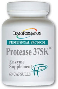 Transformation Enzymes Protease 375K, 60 Capsules - #1 Practitioner Recommended - 375,000 Units of Protease Activity - Supports Circulation of Oxygen and Nutrients to The Cell for Health and Vitality in Pakistan
