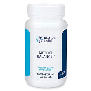 Klaire Labs Methyl Balance - Metabolism & Methylation Support with Active Folate, B2, B12, B6 & TMG - B Vitamins & Folate to Help Support Cognitive & Cardiovascular Health (60 Capsules)