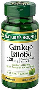 Nature's Bounty Ginkgo Biloba 120mg, 100 Capsules (Pack of 2) in Pakistan