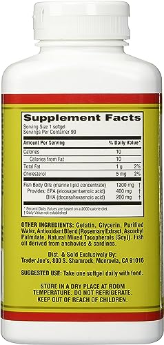 Trader Joe's Molecularly Distilled Omega-3 Fatty Acids Dietary Supplement in Pakistan