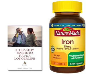 Nature Made Iron 65 mg (from Ferrous Sulfate) Red Blood Supplement in Pakistan