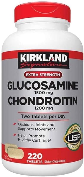 Glucosamine HCI 1500mg Chondroitin Sulfate 1200mg 220 Tablets，(Pack of 1) in Pakistan