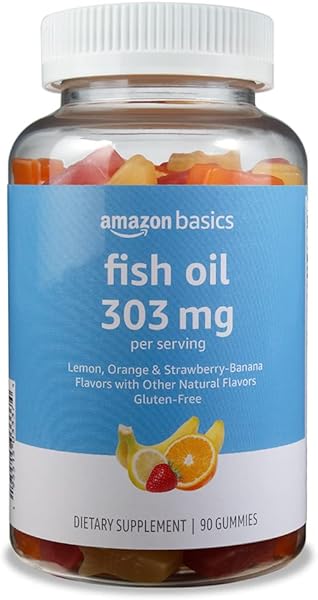 Amazon Basics Fish Oil 303 mg, Lemon, Orange  in Pakistan