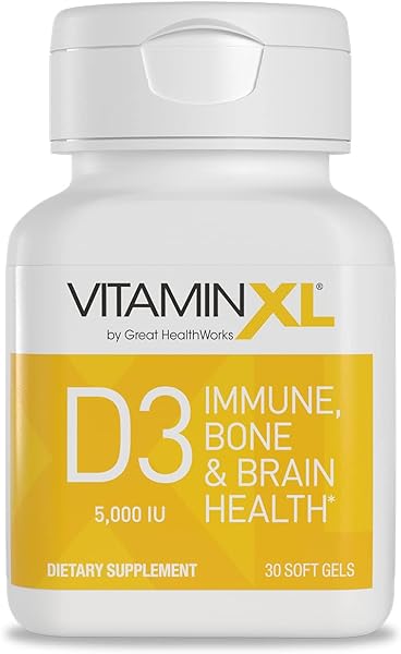 OmegaXL VitaminXL D3 High Potency Daily Vitamin D 5000 IU 125mcg Immune Support Supplement - Promotes Healthy Muscle Function & Strong Bones - Non-GMO, Gluten-Free - 30 Softgels in Pakistan in Pakistan