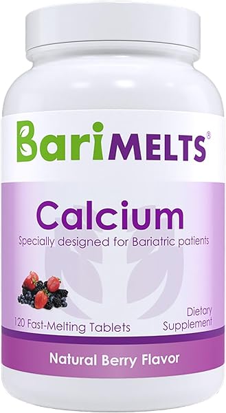 BariMelts Bariatric Calcium Citrate with Vitamin D3 and Magnesium - 1 Month Supply (120 Smooth-Dissolving Tablets) - Post-Op Bariatric Vitamins in Pakistan