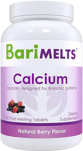 BariMelts Bariatric Calcium Citrate with Vitamin D3 and Magnesium - 1 Month Supply (120 Smooth-Dissolving Tablets) - Post-Op Bariatric Vitamins in Pakistan