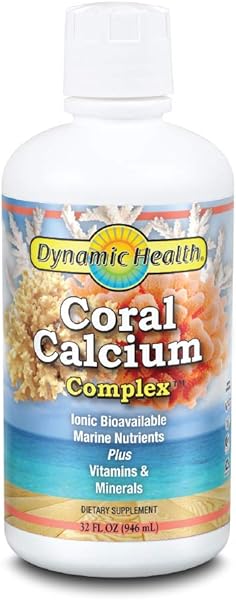 Dynamic Health Coral Calcium Complex | Bone Health & PH Level Support | Easier Than Capsules, Liquid Supplement | With Magnesium | 32oz, 32 Serv in Pakistan in Pakistan