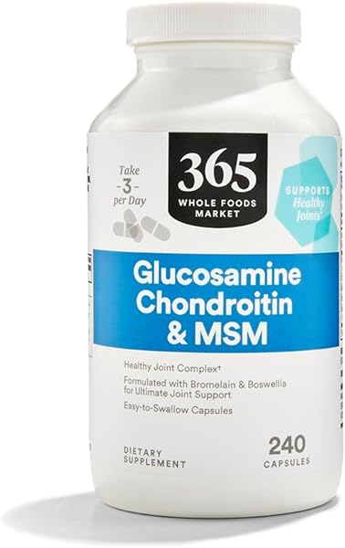 365 by Whole Foods Market, Glucosamine Chondroitin And MSM, 240 Capsules in Pakistan