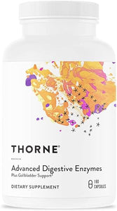 THORNE Advanced Digestive Enzymes (Formerly Bio-Gest) - Blend of Digestive Enzymes to Aid Digestion - Gut Health Support with Pepsin, Ox Bile, Pancreatin - 180 Capsules - 90 Servings in Pakistan