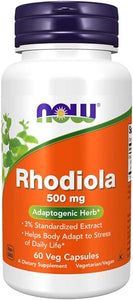 NOW Supplements, Rhodiola 500 mg, Helps Body Adapt to Stress of Daily Life*, Adaptogenic Herb*, 60 Veg Capsules in Pakistan