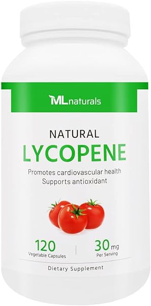 Natural Lycopene 30 mg 120 Vegetable Capsules. All-Natural from Tomatoes. Non-GMO. Antioxidant Supplement. in Pakistan