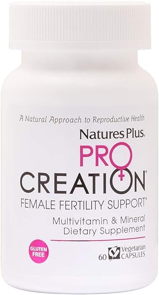 NaturesPlus Procreation Women - 60 Vegetarian Capsules - Natural Female Fertility Support, Multivitamin & Mineral Supplement with Antioxidants, Herbal Blend - Gluten-Free - 30 Servings in Pakistan