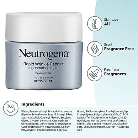 Neutrogena Rapid Wrinkle Repair Face Moisturizer, Anti-Aging Face Cream
