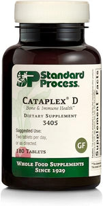 Standard Process Cataplex D - Whole Food Immune Support, Digestive Health, Bone Strength and Bone Health with Cholecalciferol, Calcium Lactate, and Ascorbic Acid - Vegetarian - 180 Tablets in Pakistan