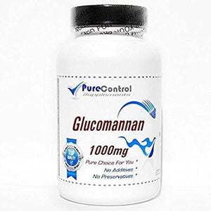 Glucomannan 1000mg // 180 Capsules // Pure // by PureControl Supplements in Pakistan