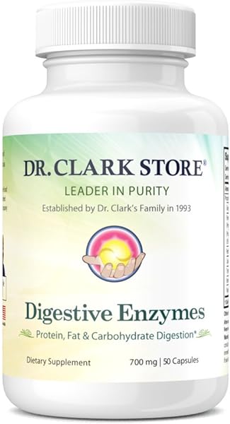 Dr. Clark Digestive Enzymes Supplement, 700mg, 50 Gelatin Capsules in Pakistan in Pakistan