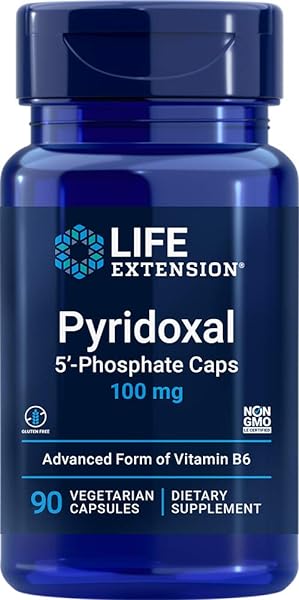 Life Extension Pyridoxal 5-Phosphate Caps 100 mg P5P, 90 Veg Capsules - Advanced Vitamin B6 Supplement in Pakistan in Pakistan